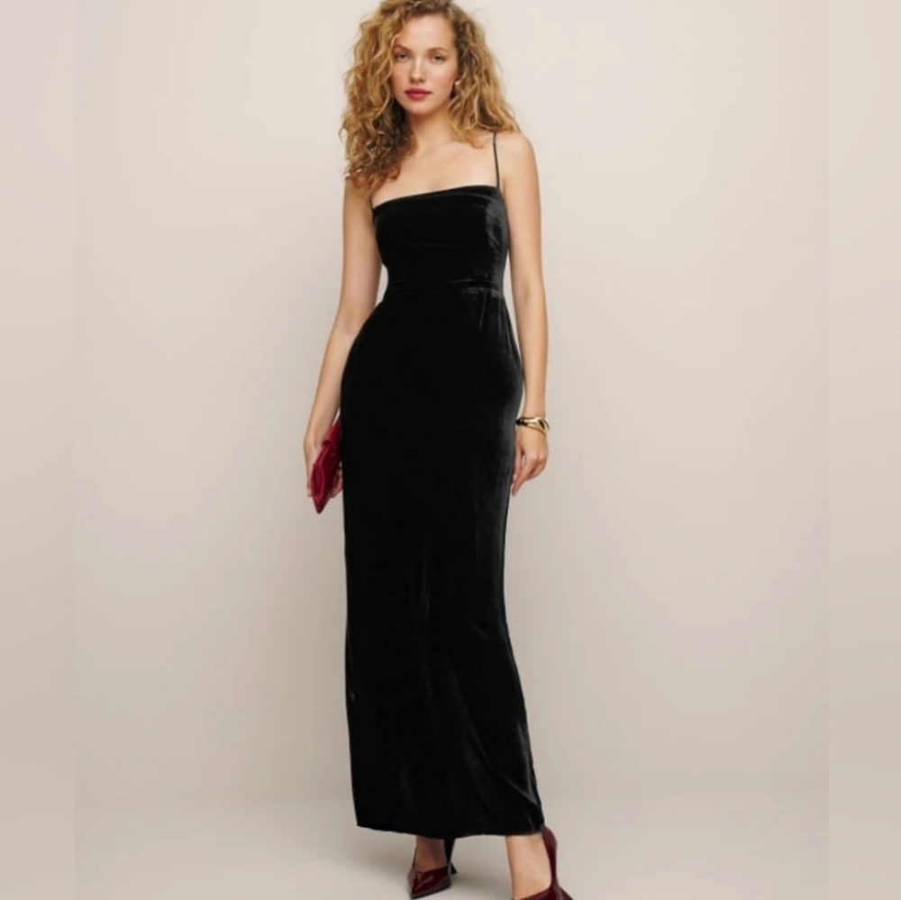 Reformation Frankie Velvet Dress Size 8